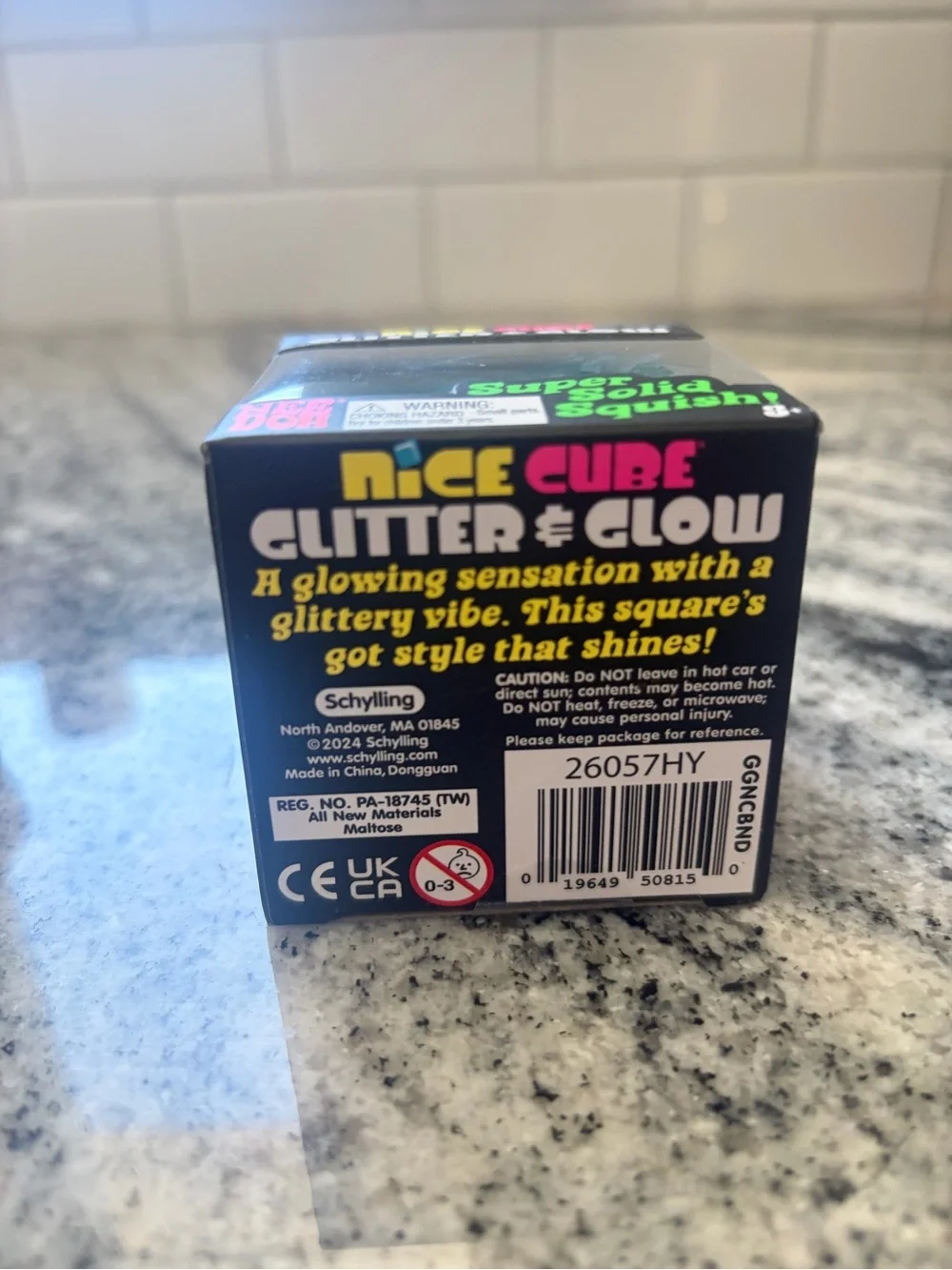 NeeDoh Nice Cube Glitter & Glow Pink cube NEW 💗 Sealed Authentic Nee Doh gift